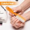 Mifoci 120 Pcs Handle Grip Nail Brush for Cleaning Fingernails Cleaner Scrub Brush Bulk Hand Cleaning Brushes Soft Stiff Bristles Pedicure Manicure Tools for Nail and Toe(Cute Color) view 3