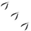 balacoo 3pcs Creative Stainless Steel Toenail Clippers Ergonomic Design Professional Pedicure Tool for Easy Trimming of Dead Skin and Preventing Ingrown Toenails Black view 1
