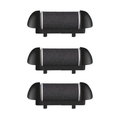 3 Pack Same Rough Replacement Roller Heads for Electric Callus Remover, Foot File Pedicure Tools for Feet Callus Shaver Pedicure Kit for Cracked Heels and Dead Skin (GentleCoarse)