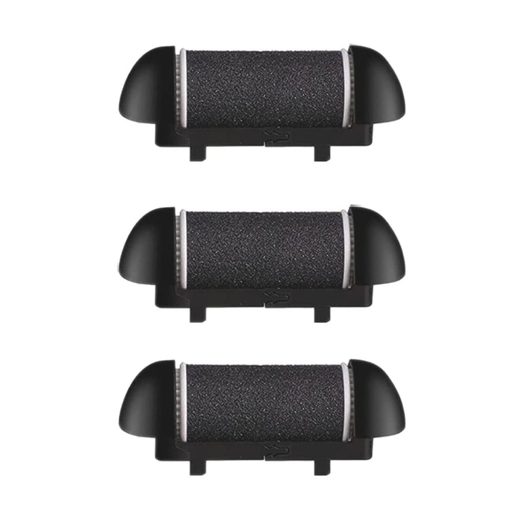 3 Pack Same Rough Replacement Roller Heads for Electric Callus Remover, Foot File Pedicure Tools for Feet Callus Shaver Pedicure Kit for Cracked Heels and Dead Skin (GentleCoarse)
