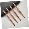 balacoo 9pcs Retractable Dual Ended Lip Brush Flexible Makeup Applicators for Lip Gloss Concealer Eyeshadow Golden Purple Black view 2