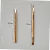 balacoo 9pcs Retractable Dual Ended Lip Brush Flexible Makeup Applicators for Lip Gloss Concealer Eyeshadow Golden Purple Black view 3