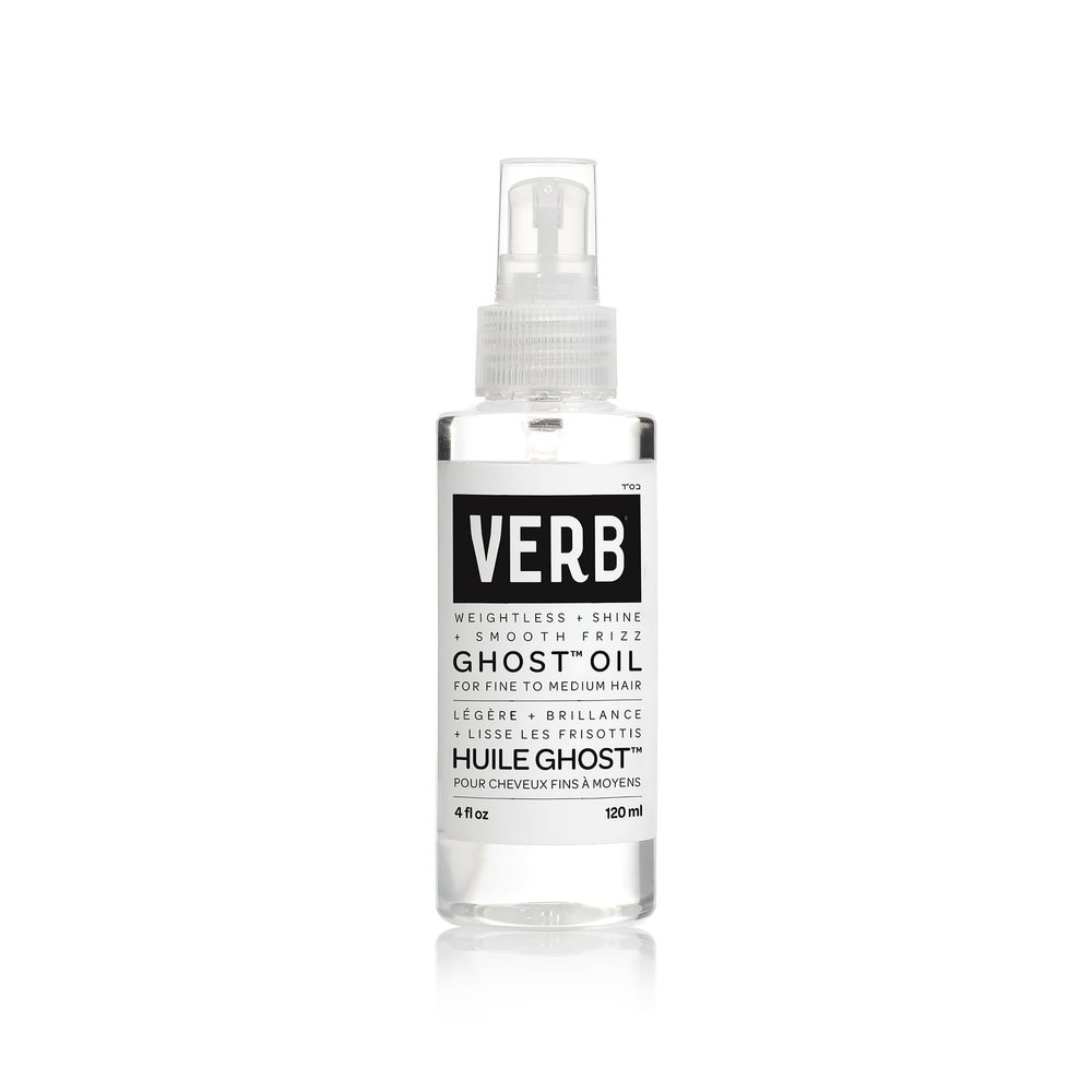 VERB Ghost Oil, 4 fl oz- Weightless Hair Oil for Fine to Medium Hair Smooths Frizz, Adds Shine No Parabens, Gluten or Harmful Sulfates