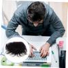 FRCOLOR 2pcs Male Bald Invisible Seamless Hairpiece Natural Men Wig Hairpiece for Hair Comfortable Real Human Hair Replacement Topper for Daily Wear and Special Occasions view 3