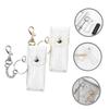 Beatifufu 2pcs Lipstick Holder for Purse Lip Gloss Storage stick Keychain Sleeves stick Holder Covers Gloss Organizer s Keychain stick Case Pvc Travel Mini Bag Key Chain view 2