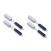 POPETPOP 4pcs Ergonomic Foot Care Kit Exfoliating Brush Pumice Stone Nail File and Rasp for Smooth Skin Home Pedicure Tools view 1