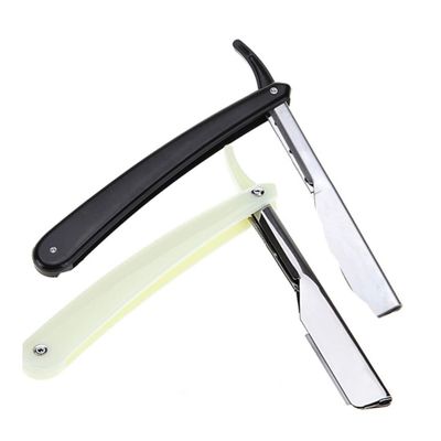 Outanaya Stainless Steel Straight Razor for Men Manual Shaving Razor Single Edge for Beard