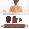 Self Tanning Mitt, 4 Pcs Soft Flocking Waterproof Membrane Oil Paint Exfoliating Sunless Reversible Self Tanner Mitt Easy to Apply Glossy Tanning Glove Sunless Tanner Mitt view 3