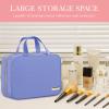 HOTOR Travel Toiletry Bag - Hanging Toiletry Bag for Women & Men, Makeup Bag/Big Comparment, Waterproof for Travel Accessories, Travel Essentials, Medium, Aegean-Blue view 2