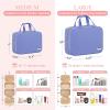 HOTOR Travel Toiletry Bag - Hanging Toiletry Bag for Women & Men, Makeup Bag/Big Comparment, Waterproof for Travel Accessories, Travel Essentials, Medium, Aegean-Blue view 4