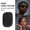 100% Human Hair for Dreadlock Extensions & Locs Repair, Afro Kinky Bulk Bundles with Crochet Hook Kit & Comb, Salon-Grade Natural Hair for Twists, Braids, Crochet Styles (16 Inch 90g) view 3