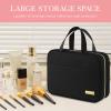 HOTOR Travel Toiletry Bag - Hanging Toiletry Bag for Women & Men, Makeup Bag/Big Comparment, Waterproof for Travel Accessories, Travel Essentials, Large, Black view 2