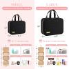 HOTOR Travel Toiletry Bag - Hanging Toiletry Bag for Women & Men, Makeup Bag/Big Comparment, Waterproof for Travel Accessories, Travel Essentials, Large, Black view 3