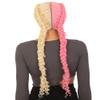LUXLUXE Renee 27-inches Lace+Part French Butterfly Lace Braided Wig, Heat Resistant Fiber,Multiple Color Options BLB-0157 (BLONDE & PINK) view 3