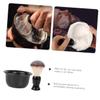 Mipcase 1 Set Beard Suit for Men Cleaning Brush Shaving Cream Brush and Bowl Kit Shave Kit for Men Shaving Gift Foam Bowl Suite Abs Accessories Man view 3