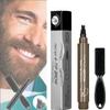 Waterproof Beard Filling Pen Kit, Beard Pencil Filler for Men Black, Magical Precise Waterproof Brow Pen, Beard Pen for Men, Beard Filler for Men (Light Brown) view 1