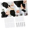 FRCOLOR 2pcs Hair Styling Kit Bun Donut Sponges Clips and Pins Hairdresser Accessory for Women to Create Beautiful Hairstyles view 4