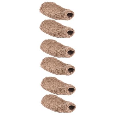 Mipcase 6pcs Shower Bath Gloves Exfoliating Mitten Non-irritating Smooth Material for Full Body