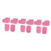 POPETPOP 6pairs Paraffin Wax Mitts and Gloves Foot Straps Soft and Cozy Manicure Supplies for Nourishing Skin for and Moisturizing Care Pink view 1