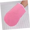 POPETPOP 6pairs Paraffin Wax Mitts and Gloves Foot Straps Soft and Cozy Manicure Supplies for Nourishing Skin for and Moisturizing Care Pink view 3