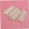 POPETPOP 2sets 100 Count Wood Stick Cuticle Pusher Orange Cuticle Double-Ended Nail Art Tool Stick 100pcs*2 view 4