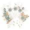 Abaodam 5pcs Bridal Hair Accessories Set Rhinestone Hair Comb and Pins for Wedding Engagement Prom view 1