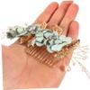 Abaodam 5pcs Bridal Hair Accessories Set Rhinestone Hair Comb and Pins for Wedding Engagement Prom view 2