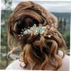 Abaodam 5pcs Bridal Hair Accessories Set Rhinestone Hair Comb and Pins for Wedding Engagement Prom view 3