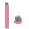 30PCS Nano Microblading Needles 0.15MM Pink Nano Fine Blade Tattoo Eyebrow Blades Microblade Embroidery Needles for 3D Eyebrow Semi Permanent Makeup (0.15mm 12U) view 1