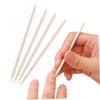 POPETPOP 3sets Wood Stick Cuticle Pusher Removers Set Orange Sticks Softener Remover 100pcs*3 view 2