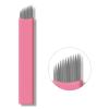 30PCS Nano Microblading Needles 0.15MM Pink Nano Fine Blade Tattoo Eyebrow Blades Microblade Embroidery Needles for 3D Eyebrow Semi Permanent Makeup (0.15mm 14Pins) view 1