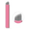 30PCS Nano Microblading Needles 0.15MM Pink Nano Fine Blade Tattoo Eyebrow Blades Microblade Embroidery Needles for 3D Eyebrow Semi Permanent Makeup (0.15mm 12Pins) view 1