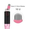 30PCS Nano Microblading Needles 0.15MM Pink Nano Fine Blade Tattoo Eyebrow Blades Microblade Embroidery Needles for 3D Eyebrow Semi Permanent Makeup (0.15mm 16U) view 3