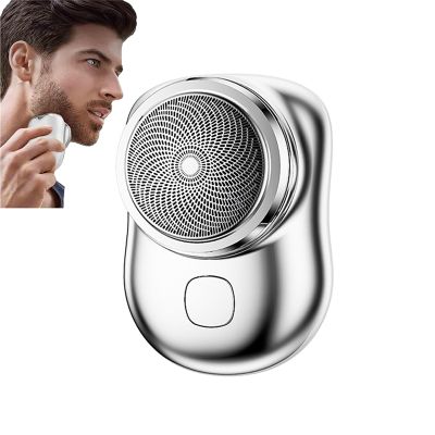 Zao Mini Shaver Men 2023,Zao Shaver,Mini-Shave,Zao Electric Razor For Men, One-Button Use Suitable For Home,Car Travel,Christmas,Father's Day,Mother's Day Gift (Silver)