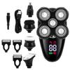 Head Shavers for Bald Men, 5 In 1 Electric Razor For Men Bald Head Shaver LED Display Nose Hair Beard Trimmer Clippers Facial Cleansing Brush view 1