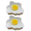 Poached Egg Claw Clips,Fried Eggs Hair Jaw Clips,Food Shape Hair Claw Clips,Acetate Hair Clips for Girls,Small Claw Barrettes for Women,Pack of 1 (2pcs) view 1