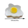 Poached Egg Claw Clips,Fried Eggs Hair Jaw Clips,Food Shape Hair Claw Clips,Acetate Hair Clips for Girls,Small Claw Barrettes for Women,Pack of 1 (2pcs) view 2