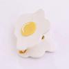 Poached Egg Claw Clips,Fried Eggs Hair Jaw Clips,Food Shape Hair Claw Clips,Acetate Hair Clips for Girls,Small Claw Barrettes for Women,Pack of 1 (2pcs) view 4
