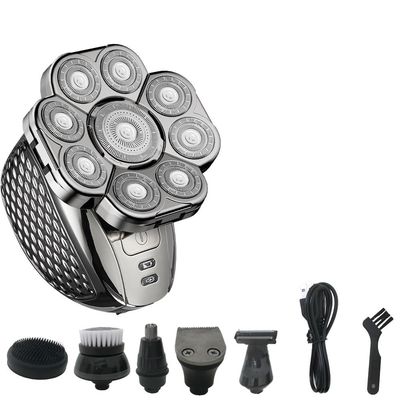 Head Shavers for Bald Men, 6 IN 1 Shaver 9 Blades Multi Grooming Kit Digital Display Electric Shaver Hair Trimmer Beard Rlectric Razor Wet Dry Men Facial Shaving Machine