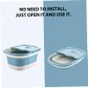 POPETPOP Practical Creative Footbath Foldable Household Foot Soak Basin Foot Massage Wash Basin for Boys and Girls view 2