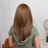 Synthetic Medium Long Straight Red Brown Wig For Women Cosplay Daily Party Wigs Heat Resistant False Hair lc259-1 view 3