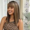 Mixed Brown Straight Wigs Synthetic Bob Wigs Heat Resistant Daily Cosplay Hair Wigs For Women LC2080-7 view 2