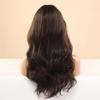 Long Wavy Synthetic Hair Wigs With Bangs Ombre Black Brown Heat Resistant Natural Cosplay Wigs For Women lc226-5 view 2
