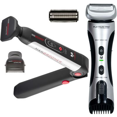 MANGROOMER $20 Body Groomer Bundle Offer - Ultimate PRO Back Shaver, get a Platinum PRO Body Groomer for only $20 Extra