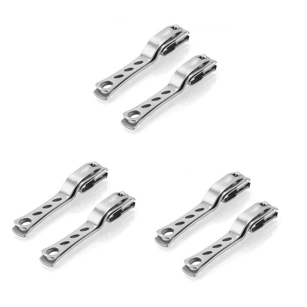 FRCOLOR 6pcs Rotating Nail Clippers for Thick Nails Large Cutters with Ergonomic Design for and Precision Trimming