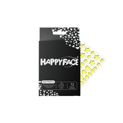 Shocking Yellow Stars + Hearts Pimple Patches, Acne Spot Dots, Party Pack 72 Count, Hydrocolloid, Niacinamide, Centella, Calendula, Tea Tree Oil, All Skin Types