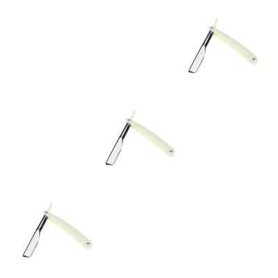 FOMIYES 6 Pcs Barber Shop Salon Use Vintage Metal Razor Manual Shaving Tool for Men Easy to Open Guard