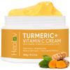 Turmeric Cream for Skin Brightening - All Natural Face & Body Turmeric Skin Lotion - Turmeric Cleanses Skin, Fights Acne, Evens Tone, Marks, Sun Damage, & Age Spots - Pure Turmeric Cream (Large) view 1