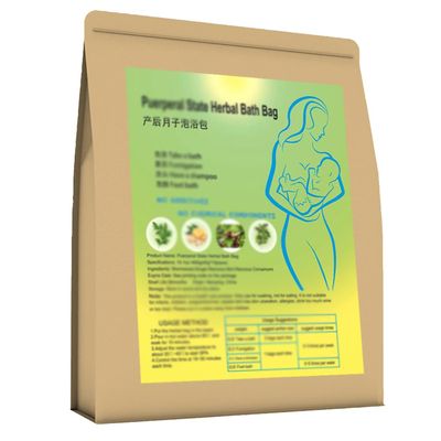 Postpartum Comfort Herbal Bath Bag&Foot Soak Sachets for New Moms,Plant-Based Foot & Body Bath,40g x 10 Pack,Multi-Use,Ginger Mugwort Infusion