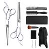 10 pcs Professional Hair Cutting Scissors Sets Hairdressing Scissors Multifunction Salon Thinning Scissors Straight Shears Tools Gifts with Comb Cape view 1